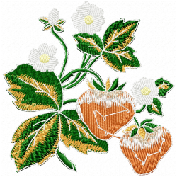 Flowers And Tree Embroidery Design 7